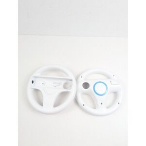 2 Official Nintendo Wii Mario Kart Racing Steering Wheels Rvl-024